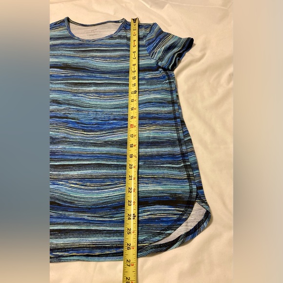 Shirt in wavy blues pattern size S - Picture 5 of 7